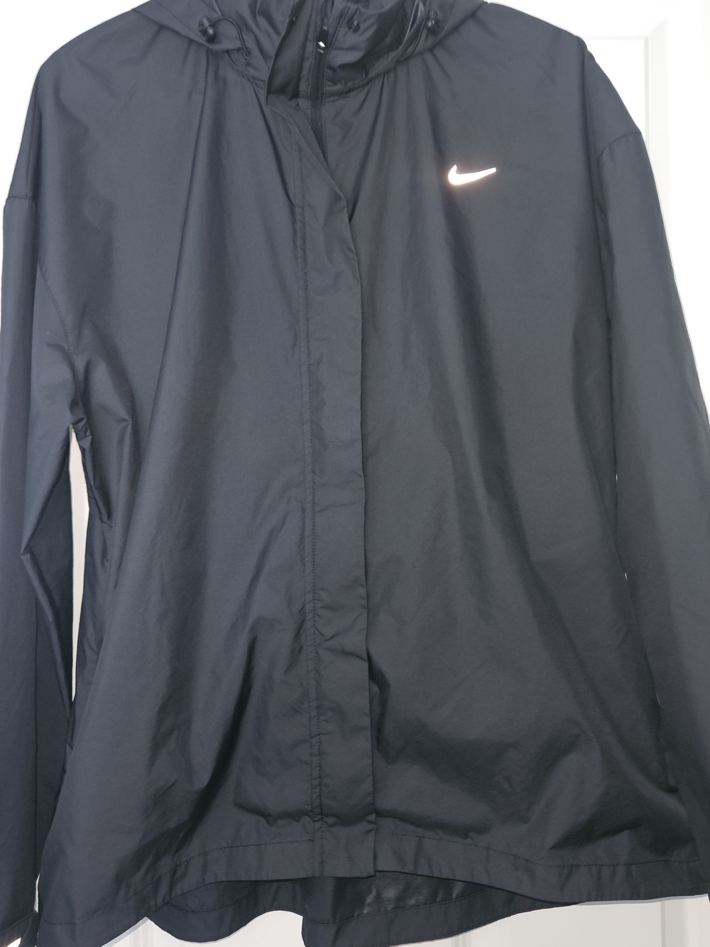Nike Women's Black Hooded Windbreaker Jacket